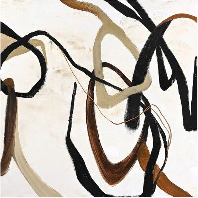 Malerifabrikken - Design Maleri / Once Again / 100x100 Cm - Brun - Maleri Malerifabrikken - Design Maleri / Once Again / 100x100 Cm - Brun - Maleri