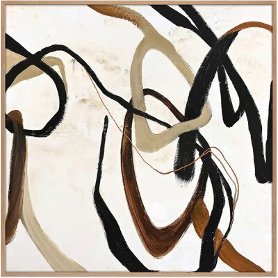 Malerifabrikken - Design Maleri - 100x100cm - Brun - Maleri Malerifabrikken - Design Maleri - 100x100cm - Brun - Maleri
