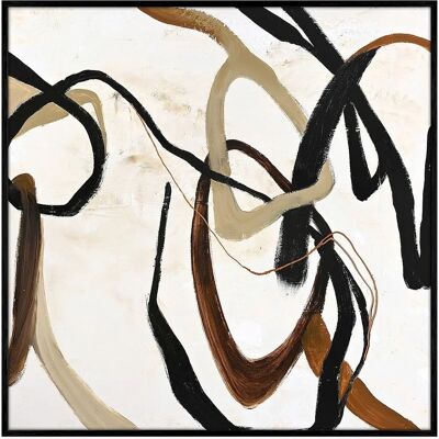 Malerifabrikken Design Maleri - 100x100 Cm - Brun - Maleri Malerifabrikken Design Maleri - 100x100 Cm - Brun - Maleri