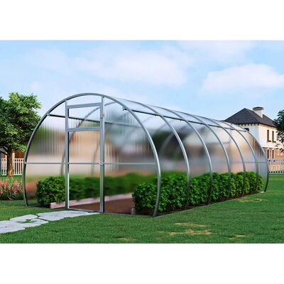 Dancover Invernadero Strong nova 18m² 3x6m - Plata - gris claro Dancover Invernadero Strong nova 18m² 3x6m - Plata - gris claro