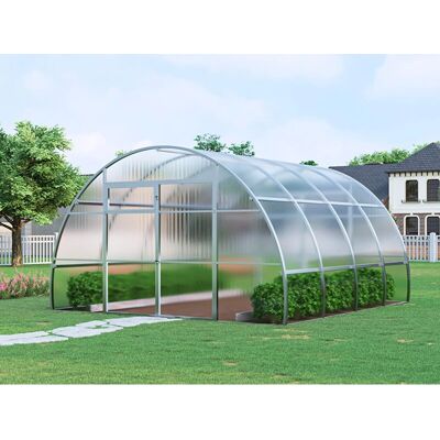 Invernadero de policarbonato Strong nova 16m² - Plata Invernadero de policarbonato Strong nova 16m² - Plata