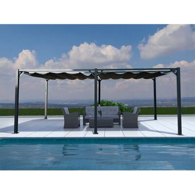 Dancover Santa Cruz Pergola - Tettoia da Giardino in Alluminio Resistente all'Acqua - 3x6m Dancover Santa Cruz Pergola - Tettoia da Giardino in Alluminio Resistente all'Acqua - 3x6m