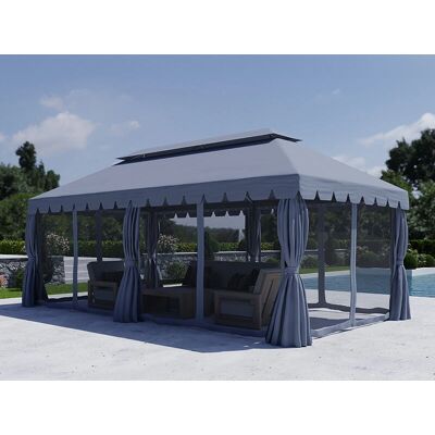 Dancover Osiris 3x6m Pavillon de Jardín Gris - Garden Pavilion Dancover Osiris 3x6m Pavillon de Jardín Gris - Garden Pavilion
