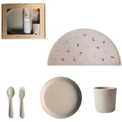Coffret Cadeau Mushie Vanille - Accessoires repas bébé - Publicité Coffret Cadeau Mushie Vanille - Accessoires repas bébé - Publicité
