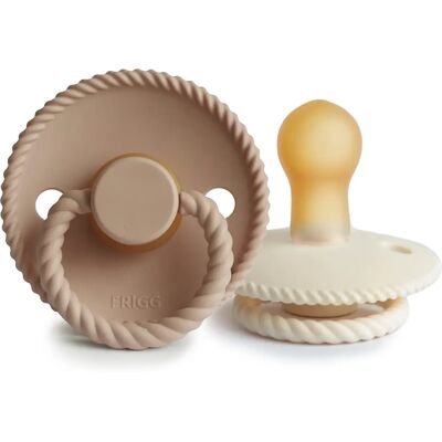 Frigg Baby Pacifier Set of 2 - Natural Rubber Latex - BPA Free Frigg Baby Pacifier Set of 2 - Natural Rubber Latex - BPA Free