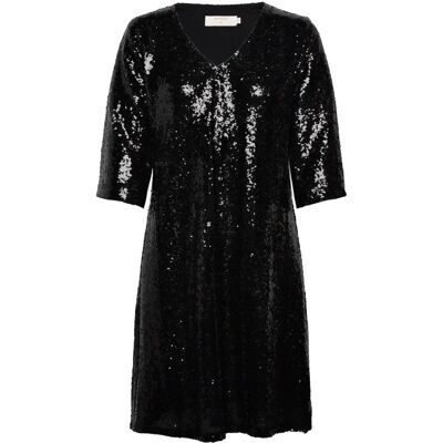 Cream - crCupid Sequin Dress Kim Fit - Svart - 36 - Klänning Cream - crCupid Sequin Dress Kim Fit - Svart - 36 - Klänning