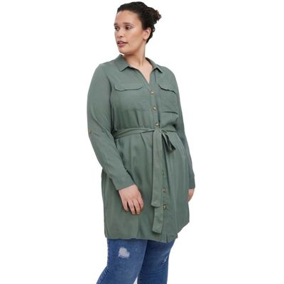 Vero Moda Curve Bumpy Långärmad Klänning (10270759) - lagerkrans Vero Moda Curve Bumpy Långärmad Klänning (10270759) - lagerkrans