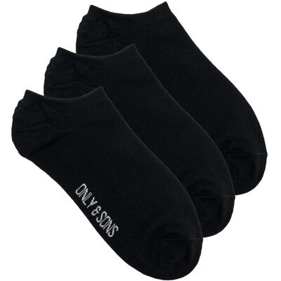 Calcetines negros Finch de ONLY & SONS - Pack de 3 Calcetines negros Finch de ONLY & SONS - Pack de 3