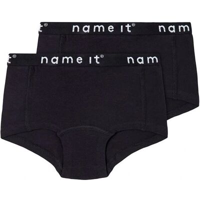 Name It NKFHIPSTER 2P - Svart hipster undertøy Name It NKFHIPSTER 2P - Svart hipster undertøy