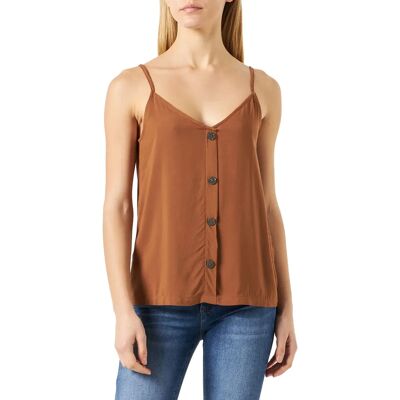 Only Onlnova Brown Tank top - Femme Only Onlnova Brown Tank top - Femme