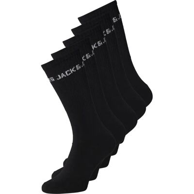 Jack & Jones Barns Tennissokker - 5-Pakning - Svart Jack & Jones Barns Tennissokker - 5-Pakning - Svart