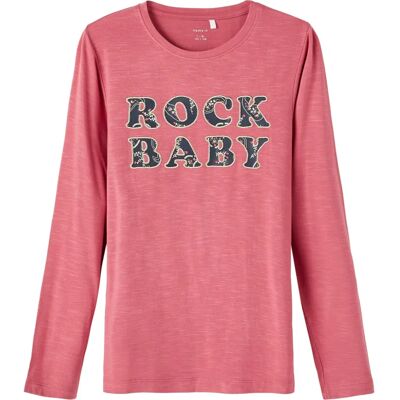 NAME IT Mehrfarbig Langarmshirt für Mädchen - T-Shirt NAME IT Mehrfarbig Langarmshirt für Mädchen - T-Shirt