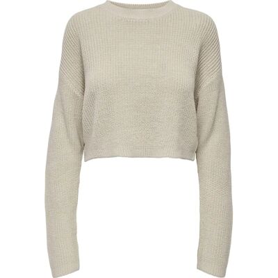 Only Malavi O Neck Sweater (15284453) - pumice stone Only Malavi O Neck Sweater (15284453) - pumice stone