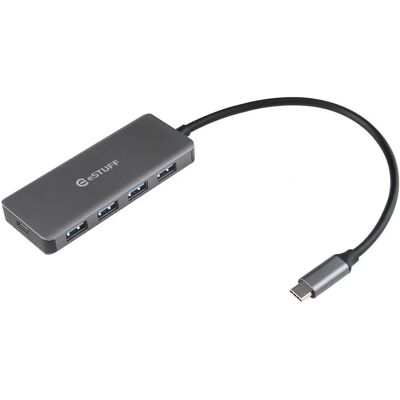 eSTUFF - ES623007 - USB-C zu USB 3.0 x4 - Schnittstellen-Hub eSTUFF - ES623007 - USB-C zu USB 3.0 x4 - Schnittstellen-Hub