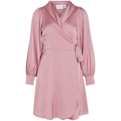 Vila Ravenna Rosa Wrap-klänning - Dam Vila Ravenna Rosa Wrap-klänning - Dam