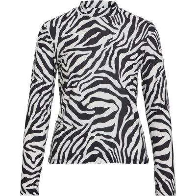 Vila - TopviLeoa L/S Rollneck Top - Noir - Femme Vila - TopviLeoa L/S Rollneck Top - Noir - Femme
