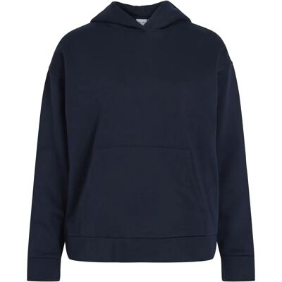 Vila Hettegenser viHuris L/s Loose Sweat Hoodie/pb - Blå - Hoodie Vila Hettegenser viHuris L/s Loose Sweat Hoodie/pb - Blå - Hoodie