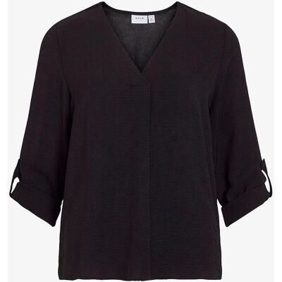 Vila - V-Ausschnitt Top - Schwarz - Top Vila - V-Ausschnitt Top - Schwarz - Top