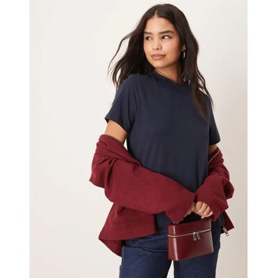 Vila - T-shirt viNora - Bleu - Manches courtes - Matériau doux - Encolure ronde - Coupe normale - T-shirt Vila - T-shirt viNora - Bleu - Manches courtes - Matériau doux - Encolure ronde - Coupe normale - T-shirt