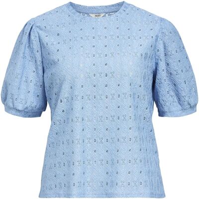 Object Laila S/S RE Top Noos - Niebieski - Top Object Laila S/S RE Top Noos - Niebieski - Top