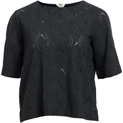 Object Top Ava 2/4 LO Zwart - Tops Object Top Ava 2/4 LO Zwart - Tops