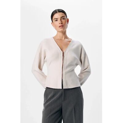 Object - Reynard LS RE Knit Hvit 40 - Cardigan Object - Reynard LS RE Knit Hvit 40 - Cardigan