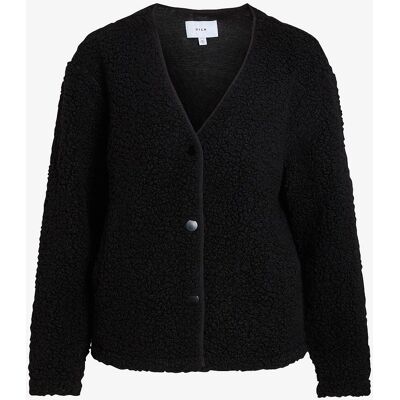 Vila - Teddy L/s Jacke - Schwarz - Jacke Vila - Teddy L/s Jacke - Schwarz - Jacke