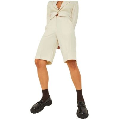 JJXX Jxmary Długie szorty Seedpearl - Wysoki stan, 2 kieszenie - Shorts JJXX Jxmary Długie szorty Seedpearl - Wysoki stan, 2 kieszenie - Shorts