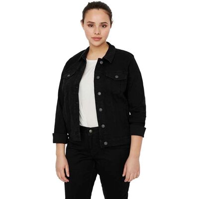 Vero Moda Curve Runa Slim Denim Jacka (10285010) - svart Vero Moda Curve Runa Slim Denim Jacka (10285010) - svart