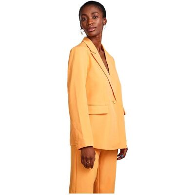 YAS Regular Fit Blazer - Pomarańczowy - Długie rękawy - Poliester YAS Regular Fit Blazer - Pomarańczowy - Długie rękawy - Poliester