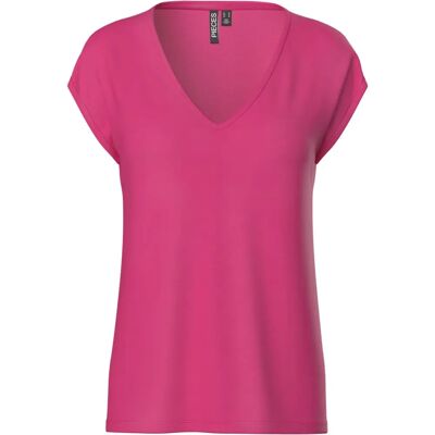 Pieces PCKAMALA Beetroot Purple XL T-shirt - Överdel Pieces PCKAMALA Beetroot Purple XL T-shirt - Överdel