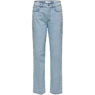 Jeans à jambes larges Selected Femme W26/L32 - Denim bleu clair - Femme Jeans à jambes larges Selected Femme W26/L32 - Denim bleu clair - Femme