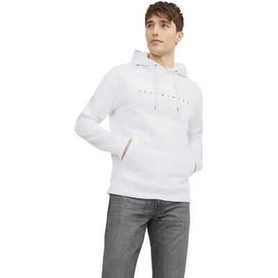 Jack & Jones Jjestar jj sweat hood noos (12233972) - bianco Jack & Jones Jjestar jj sweat hood noos (12233972) - bianco
