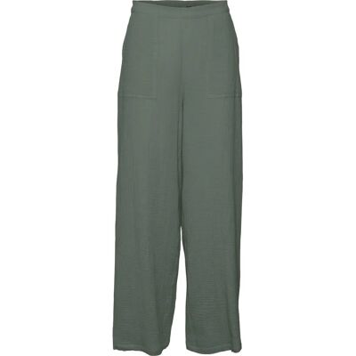 Vero Moda VMNATALI NIA HW PANT WVN S - Leggings en coton taille haute Vero Moda VMNATALI NIA HW PANT WVN S - Leggings en coton taille haute
