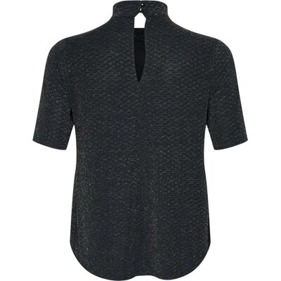 KAFFE Curve Kcellia Black T-shirt - Women KAFFE Curve Kcellia Black T-shirt - Women
