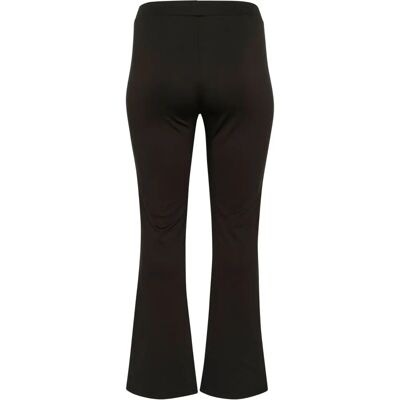 KAFFE Curve - Leggings kcJenna Flared Leggings - Sort - Leggings KAFFE Curve - Leggings kcJenna Flared Leggings - Sort - Leggings