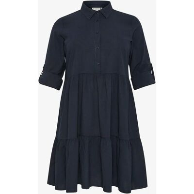 KAFFE Curve Nana Gathered A-Line Dress - Dress KAFFE Curve Nana Gathered A-Line Dress - Dress