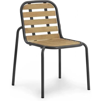Normann Copenhagen Vig Outdoor Stuhl, Robinie natur / schwarz Normann Copenhagen Vig Outdoor Stuhl, Robinie natur / schwarz