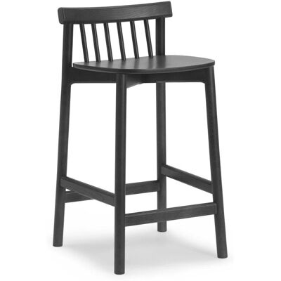 Normann Copenhagen Pind Barhocker - 65 cm, Esche schwarz gebeizt & lackiert - Barhocker Normann Copenhagen Pind Barhocker - 65 cm, Esche schwarz gebeizt & lackiert - Barhocker