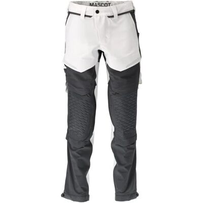 Pantalon de travail personnalisé Mascot Blanc/Gris - Ergonomique, Imperméable - Publicité Pantalon de travail personnalisé Mascot Blanc/Gris - Ergonomique, Imperméable - Publicité