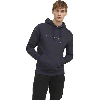 Jack & Jones Jjestar jj sweat hood noos (12233972) - blu scuro Jack & Jones Jjestar jj sweat hood noos (12233972) - blu scuro
