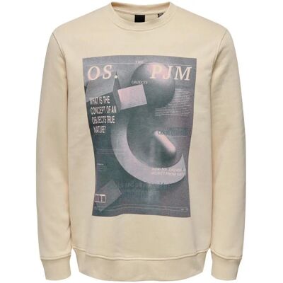 ONLY & SONS Todd Beige 60% algodón 40% poliéster Sudadera ONLY & SONS Todd Beige 60% algodón 40% poliéster Sudadera