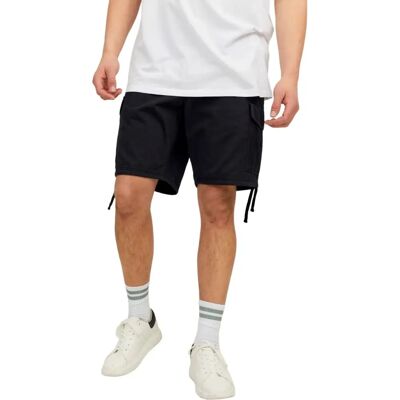 Jack&Jones Plus Svarta cargo-shorts - Cargo Shorts Jack&Jones Plus Svarta cargo-shorts - Cargo Shorts