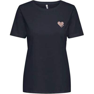 ONLY Kita Dark blue T-shirt - T-shirt ONLY Kita Dark blue T-shirt - T-shirt