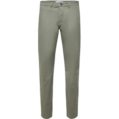 Selected 175 Slim Fit Flex Chino (16087663) - vetiver Selected 175 Slim Fit Flex Chino (16087663) - vetiver