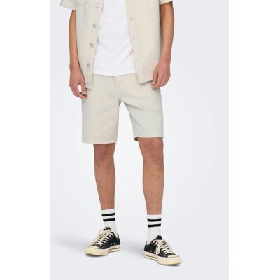 Only & Sons Edge 6558 Beige Shorts - Shorts Only & Sons Edge 6558 Beige Shorts - Shorts