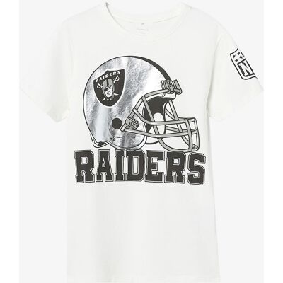 Name It White Alyssum T-skjorte - NFL Stil Name It White Alyssum T-skjorte - NFL Stil