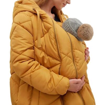 Mamalicious Charlot Gelbe Umstandspufferjacke - Schwangerschaftsjacke Mamalicious Charlot Gelbe Umstandspufferjacke - Schwangerschaftsjacke