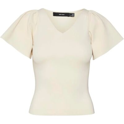 Vero Moda Verno Vogue V-ringad tröja - Beige - 46 Vero Moda Verno Vogue V-ringad tröja - Beige - 46