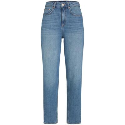 Jeans Jack & Jones Lisbon Mom Fit C4046 Wysoki Stan Niebieskie - Spodnie Jeans Jack & Jones Lisbon Mom Fit C4046 Wysoki Stan Niebieskie - Spodnie